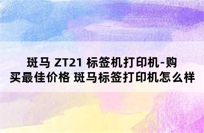 斑马 ZT21 标签机打印机-购买最佳价格 斑马标签打印机怎么样